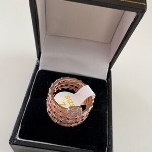 Bomb Party Lumina UNICORN ALERT 1/500 Bemused Baguette Ballet Ring Diamond CZ RG